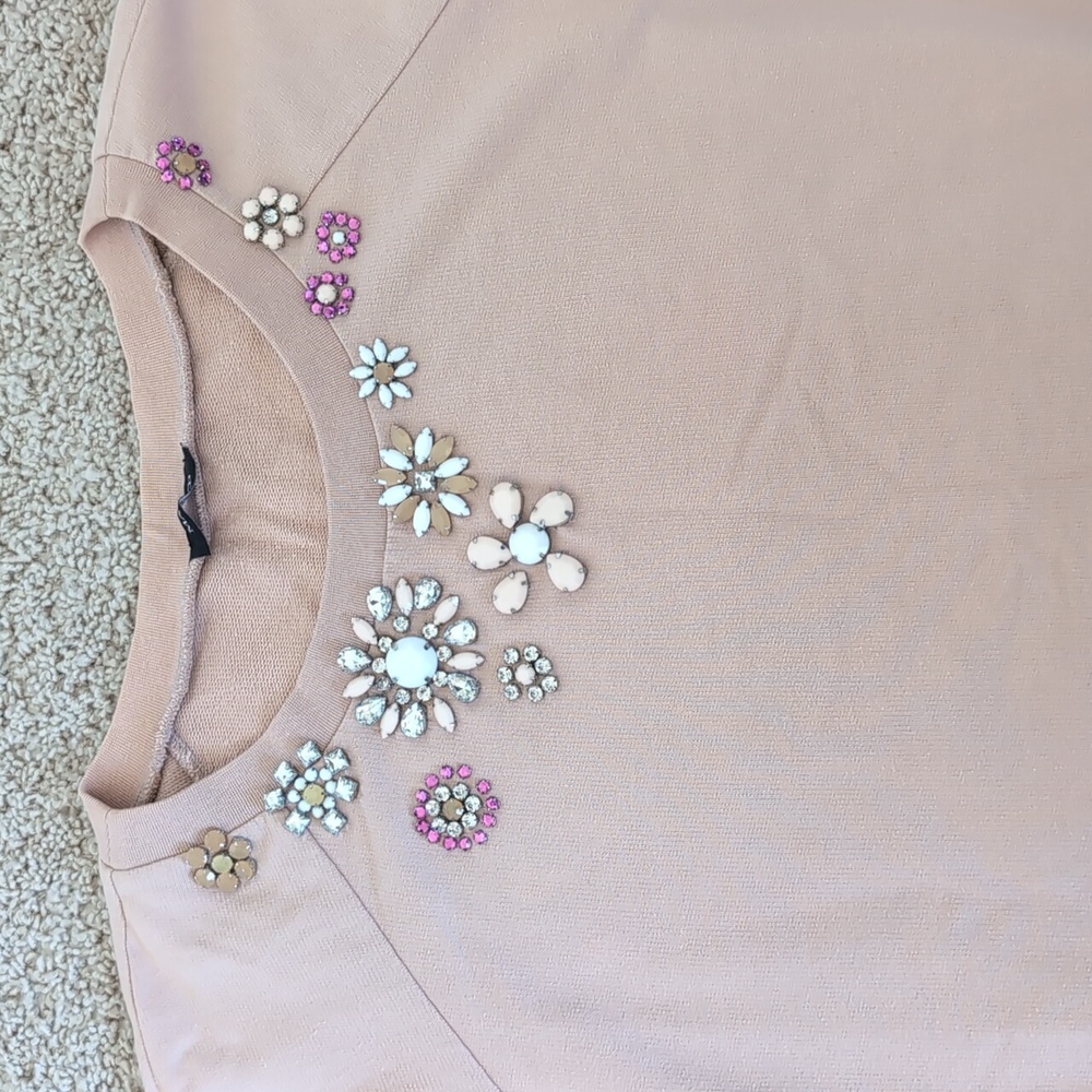 Embellished Pink Sweater